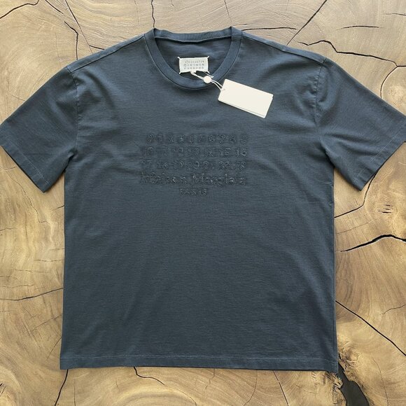 Maison Margiela - Relaxed Signature Iconic Logo Embroidered Distressed T FW24 - Picture 1 of 16